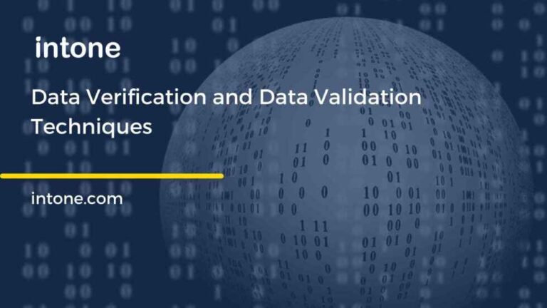 Data Verification and Data Validation Techniques